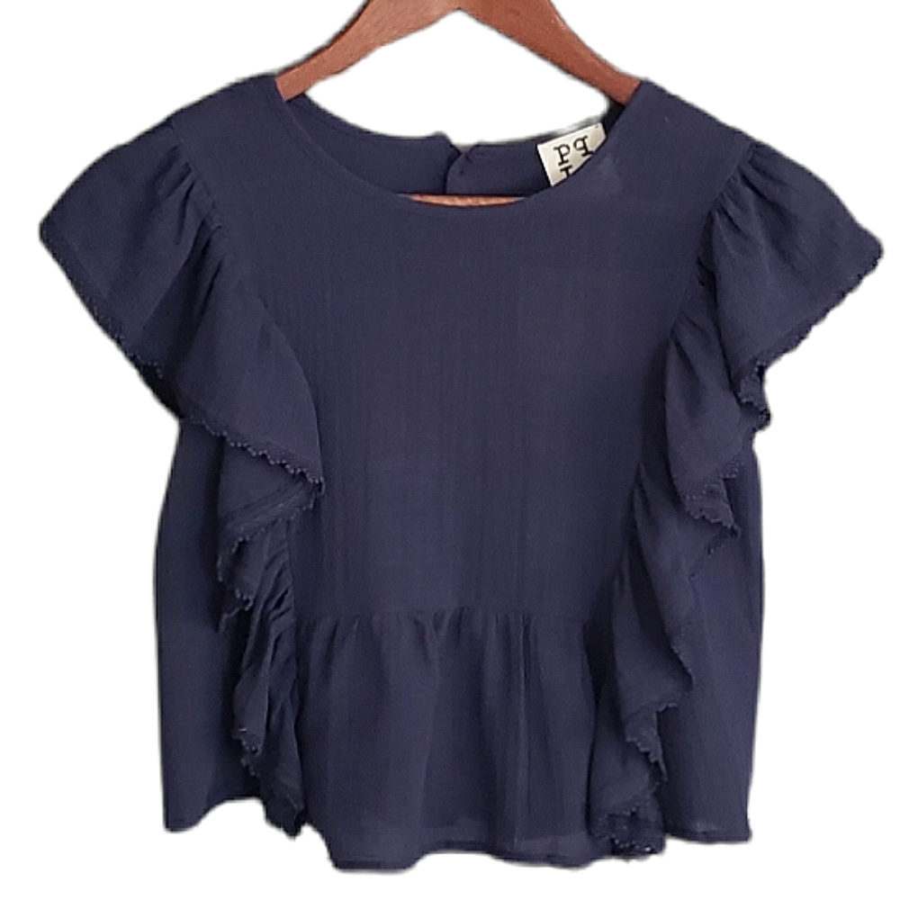 NWT PPLA Girl's Anessa Woven Top sz 10/12
